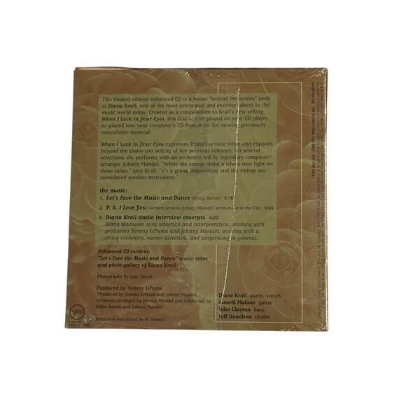 Diana Krall When I Look Into Your Eyes CD 1999 Rare Promo Enhanced CD Compendium - Picture 2 of 2